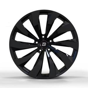 Gran oferta para <span class=keywords><strong>Bentley</strong></span> Bentagya Flying Spur <span class=keywords><strong>Continental</strong></span> Gt 5x130 ruedas 19 21 22 23 pulgadas llanta brillante Negro Aleación Ruedas forjadas llanta - Product Image 1