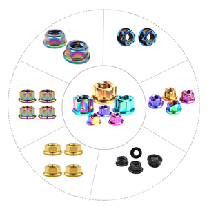 <span class=keywords><strong>GR5</strong></span> ti6al4v hợp kim titan trục sau trục chính CNC M5- M16 Titan mặt bích trục hạt cho xe đạp kệ xe máy - Product Image 1