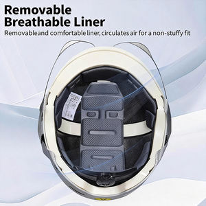 Casques de moto demi-face personnalisés pour scooter électrique, cyclomoteur et vélo – <span class=keywords><strong>Casque</strong></span> de moto ouvert pour hommes et femmes - Product Image 4