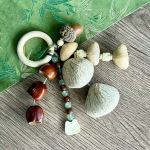 Wholesale Handmade Natural Acorn And Fruit‑Shell Bag Ornament <b>Wind</b> <b>Chime</b> Handicraft Souvenir Accessories - Product Image 4