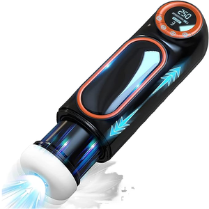 Vente chaude Réel Masturbateur Masculin Électrique TPE Poussée et Sucer Pénis Masseur Machine <span class=keywords><strong>Sex</strong></span> Toy Masturbation Coupe - Product Image 1