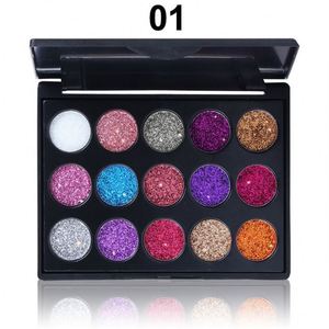 Paleta de Sombras de Ojos con Brillo de 15 Colores Altamente Pigmentadas, Maquillaje Líquido en Polvo de Marca Privada, Cosméticos Más Vendidos - Product Image 5