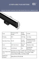 Projecteur mural SS-1000, haute luminosité, en alliage d'aluminium de qualité industrielle, LED, étanche IP65, DC24V, luminaire extérieur, Ra90