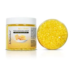 Prezzo di fabbrica naturale miele biologico sale marino pulizia profonda esfoliante bagno sbiancamento sale per il corpo
