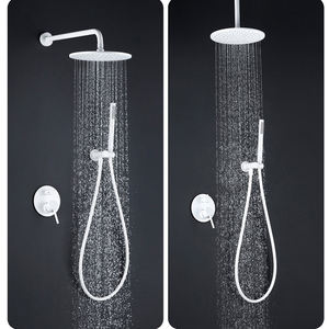 Système <span class=keywords><strong>de</strong></span> <span class=keywords><strong>douche</strong></span> invisible à 2 voies, blanc, pour salle <span class=keywords><strong>de</strong></span> bain, coude ou plafond, pomme <span class=keywords><strong>de</strong></span> <span class=keywords><strong>douche</strong></span>, pluie, douchette à main - Product Image 2