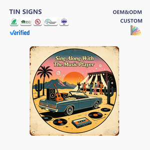 Wholesale <strong>Vintage</strong> <strong>Music</strong> Tin Signs Custom Retro Cassette Tape Old Radio Metal Plaque Bar Home Wall Decor Metal <strong>Poster</strong> - Product Image 4