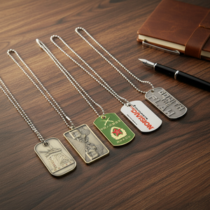 Etiquetas de Identificación Metálicas Personalizadas al por Mayor en Forma Redonda <span class=keywords><strong>o</strong></span> Rectangular, Superficie Lisa para Grabado <span class=keywords><strong>o</strong></span> Impresión UV, Alta Calidad - Product Image 1