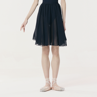 Falda de Práctica de Ballet para Mujer Adulta Baiwu, 360 °   Falda corta de gasa de corte A de longitud media 126143072