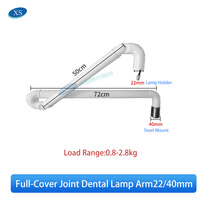 Bras de lampe dentaire en alliage d'aluminium, pièce de rechange pour lampe chirurgicale sans ombre, compatible avec toutes les marques de fauteuils dentaires