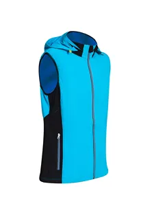 カスタムデザイン屋外防水4ウェイストレッチ通気性ノースリーブ女性屋外ハイキングジャケット