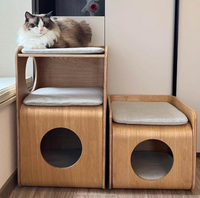 Maison pour animaux de compagnie universelle quatre saisons, vente en gros d'usine, villa de luxe amovible en bois pour chiens et chats, mobilier pour animaux de compagnie