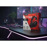 Casque de jeu sans fil HyperX Cloud III, écouteurs supra-auriculaires à faible latence avec haut-parleurs de 53 mm pour consoles