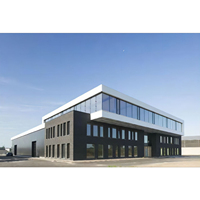Entrepôt préfabriqué moderne en acier, atelier industriel, bâtiment à structure légère en acier, salle d'exposition - Vente chaude