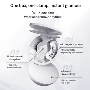 <span class=keywords><strong>Cils</strong></span> magnétiques doux faits à la main sans colle avec applicateur, 3D naturels, réutilisables, imperméables, faciles à poser, kit de <span class=keywords><strong>faux</strong></span> <span class=keywords><strong>cils</strong></span> - Product Image 2