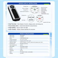 Shineyou Nouveau chargeur EV portable NACS/SAE J1772 IP67 WiFi certifié TUV 3.5/7/9/12KW 110/240V monophasé