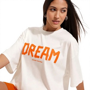 Camiseta Gráfica Premium para Mujer, Ligera, de Algodón Jersey, Estampada, Moda Casual, Diseño Personalizado, Fabricante OEM ODM - Product Image 6