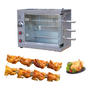CHUANGYU Matériel de Cuisson Professionnel <span class=keywords><strong>Mini</strong></span> <span class=keywords><strong>Rôtissoire</strong></span> à <span class=keywords><strong>Poulet</strong></span> à Gaz 3 Broches Nouveau Modèle, Four Rotatif pour Rôtir et BBQ - Product Image 1
