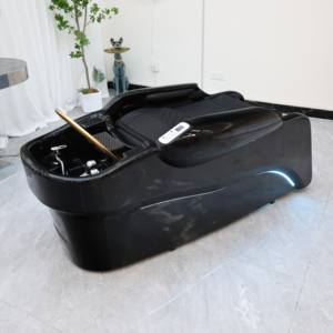 Nuevo lujo multifunción Silla de lavado de pelo cabeza <span class=keywords><strong>Spa</strong></span> belleza masaje eléctrico Silla de peluquero salón champú tazón de cerámica cama - Product Image 2