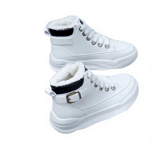 Bottes courtes en coton chaud pour femmes, étudiants, légères, résistantes à l'usure, antidérapantes, en velours, hiver 2022, automne - Product Image 4