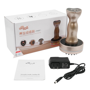 Cepillo de Masaje Eléctrico Magic Star, Recargable, Inalámbrico, con Control Remoto Dorado, Herramienta de Terapia de Masaje Gua Sha - Product Image 2
