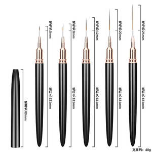 2025 yeni stil ince tel altını kanca hattı nokta çiçekler bir çizgi resimleri çizin tırnak fırçası - Product Image 3