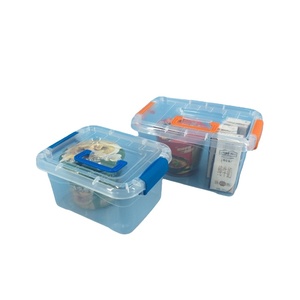 Precio de fábrica 3L <span class=keywords><strong>Rectangular</strong></span> Contenedor de almacenamiento de plástico transparente Caja organizadora para el hogar - Product Image 1
