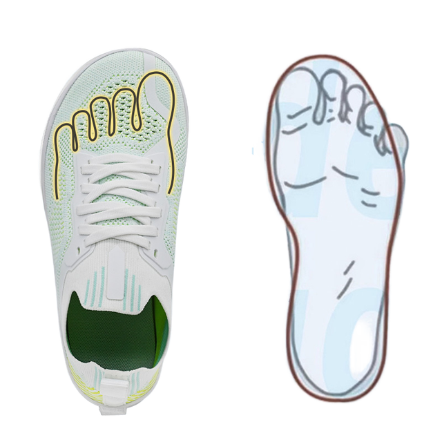 Men Top Training Series Shoe Wide Barefoot Shoes Mesh Barefoot Strength Training Sneaker