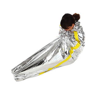 Proveedor de fábrica, venta al por mayor, manta de supervivencia al aire libre, saco de dormir desechable, manta térmica de emergencia de rescate de primeros auxilios - Product Image 3