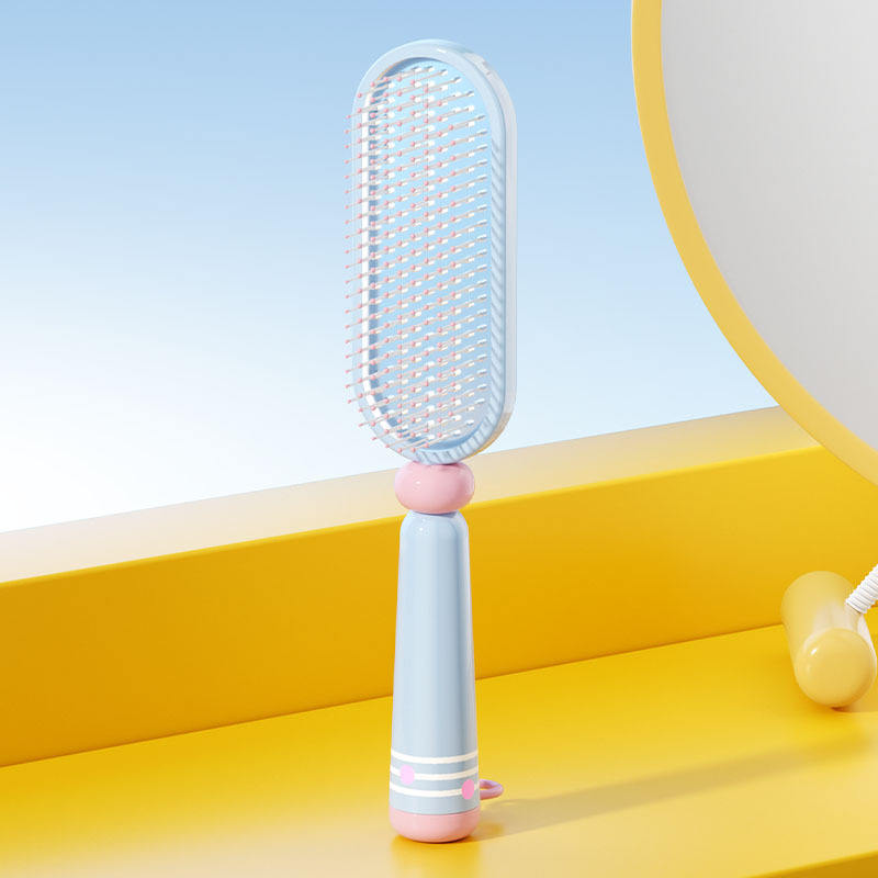 หวีดูดความชื้น [สีน้ำเงินพร้อมแปรงทำความสะอาด]