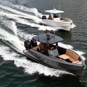 Yate de Lujo Apreciado en el Mercado con Motor Fuera de Borda, Barco de Fibra de Vidrio para 8 Personas, Certificado CE, Pesca Costera - Product Image 1