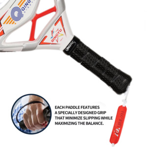 Raquete de Tênis Personalizada para Adultos Estilo Quente 2025 com Cabo de Carbono 18K Raquetas de Padel Paleta Raquette Bola Raquete de Fibra de Vidro com Rede de Nylon - Product Image 5