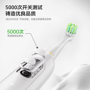 Electric <b>Toothbrush</b> Rechargeable Wireless Charging IPX7 Waterproof Portable With Soft Bristles Round <b>Head</b> For Adults - Product Image 3