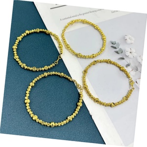 Jxx Fashion 24K Gold-Plated Brass Bead <b>Bracelet</b> with Zircon Wholesale <b>Charm</b> <b>Bracelets</b> for Women - Product Image 1