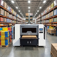 Imprimante numérique automatique haute vitesse à passage unique, machine d'impression de carton grand format, imprimante de carton de 1200 mm de largeur