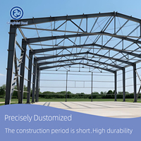 Structure en acier Q235/Q345 de haute qualité, kits de construction préfabriqués pour entrepôts, bureaux, garages, hangars, ateliers ignifuges et résistants à l'eau