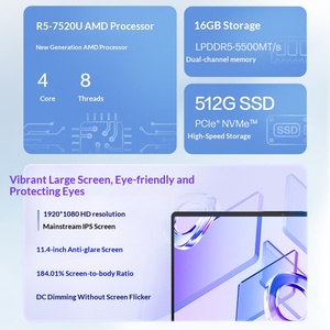 Offre spéciale Nouveaux ordinateurs portables HP Star Book 14 14 pouces fins et <span class=keywords><strong>l</strong></span>égers pour le bureau, processeur AMD Ryzen R5-7520U, 16 Go de mémoire DDR5, SSD - Product Image 2