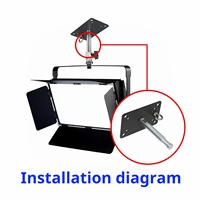 Plaque de fixation au plafond JIXIO en métal pour éclairage de studio, support de suspension pour éclairage vidéo, cinéma et photographie