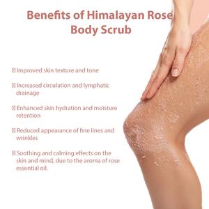 Gommage corporel exfoliant au sel de l'Himalaya, collagène et cellules souches, pour un nettoyage en profondeur, estompe les cicatrices d'acné et les rides, hydrate, soin spa - Product Image 5