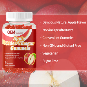 Gomitas de Vinagre de Sidra de Manzana Orgánicas Keto ACV con Vitaminas, Marca Privada OEM, Halal, para Adelgazar y Aplanar el Abdomen - Product Image 2