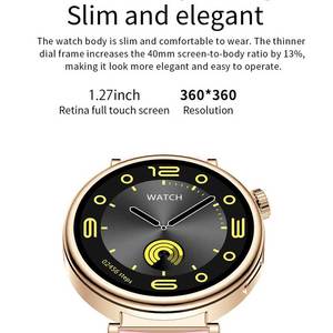 Montres intelligentes de sport pour femmes les plus vendues avec logo OEM personnalisé, écran AMOLED, fréquence cardiaque, pression artérielle, avec double bracelet - Product Image 2