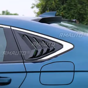 For Honda Accord 11th Gen 2023-2024 Body Kit Car Side Rear <b>Window</b> Louver Shutter <b>Cover</b> Carbon Fiber Look Car Accessories - Product Image 3