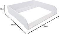 Table de soin Ben matelas à langer en bois dessus de bureau de haute qualité Compatible avec les tables à langer Table de soin murale Ben
