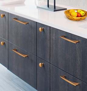 WEKIS-Tiradores de latón para muebles, manijas de ropa de cocina, tiradores ligeros de lujo para puertas de armarios, pequeños y modernos - Product Image 2