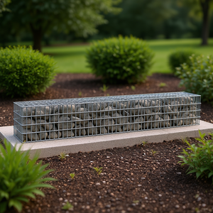 Muro de gaviones de acero galvanizado de 177.2 x 11.8 x 19.7 pulgadas para paisajismo y terrazas - Product Image 2