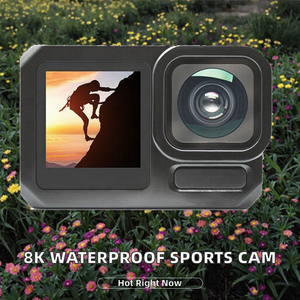 Caméra d'action sportive HD étanche avec WiFi, capteur CMOS 170°, anti-tremblement EIS 60FPS, compatible MicroSD, pour la plongée et le cyclisme (8K, 5K, 4K) - Product Image 2