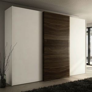 Armoire coulissante modulaire en MDF Santopova, design moderne, avec miroir, placard sur mesure - Product Image 1