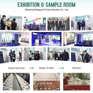 آلة ضخ بالطرد المركزي qqpup الزراعية W 2 حصان 4 بوصة مضخة مياه شمسية غاطسة الآبار العميقة - Product Image 5