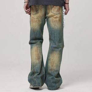 <span class=keywords><strong>Pantalones</strong></span> de algodón para hombre con salida de fábrica, <span class=keywords><strong>pantalones</strong></span> de mezclilla con logotipo personalizado en stock, envío directo para hombre - Product Image 6