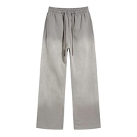 Nouvelle Collection Automne – Pantalon de survêtement délavé style vintage américain, coupe droite décontractée et polyvalente, effet vieilli, idéal streetwear