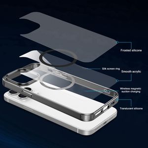 Ốp điện thoại di động trong suốt, màu sắc, từ tính, chống sốc, mới, dành cho <span class=keywords><strong>iPhone</strong></span> 17, 16, 15, 14, 13, 12 Pro Max, 11 - Product Image 6